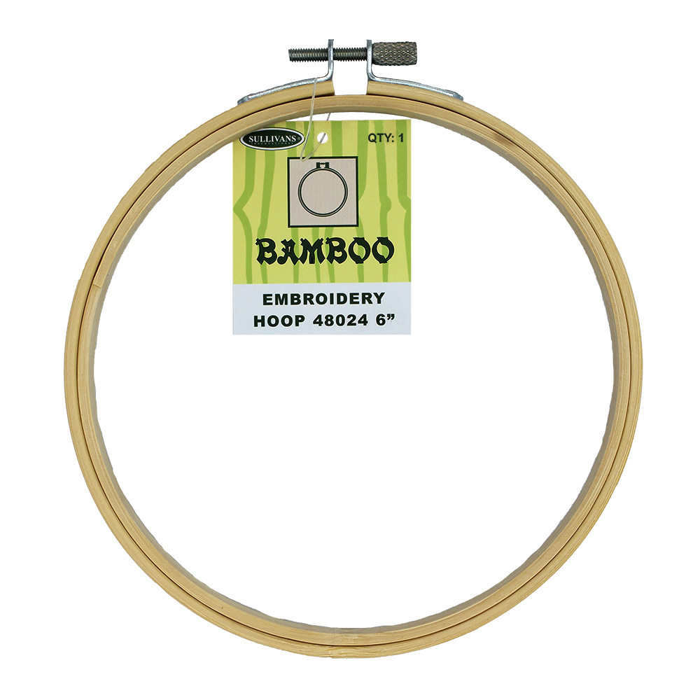 6 bamboo embroidery hoop