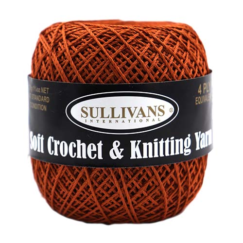 Sullivans Crochet & Knitting Yarn 50gm Orange : Sullivans International
