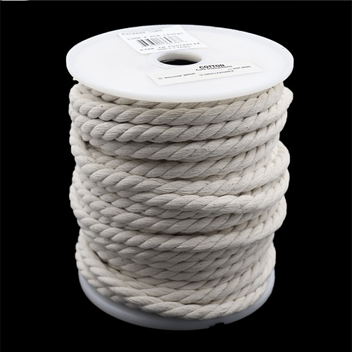 6mm Round Braided Cord, Rayon Rope, 6mm Satin Cord, 3-ply Twisted