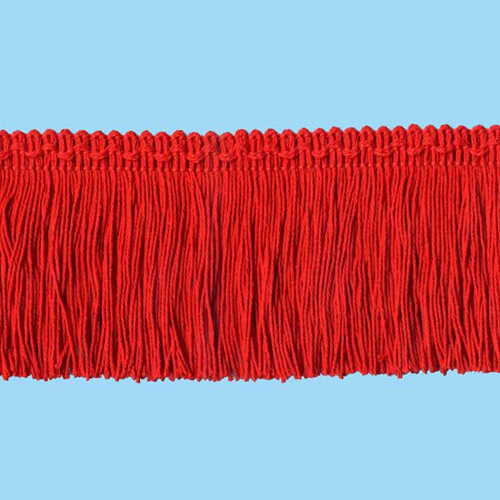 Expo Int'l 4 inch Stretch Chainette Fringe Trim by The Yard, Red