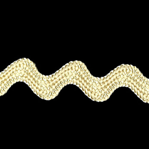 1'' Metallic Large Ric Rac Trim Metallic Gold