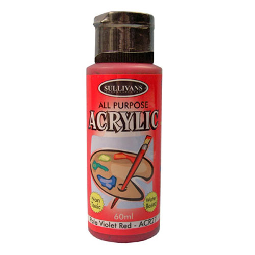 Acrylic Paint Bottle Non-Toxic, 60 mL, Red